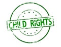 Stamp with text Child rights