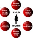 Child rights - vector Royalty Free Stock Photo