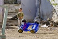 Poor child in a village from Turkey