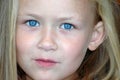 Little girl child blue eyes Royalty Free Stock Photo