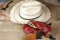 Child's Cowboy Boots and Hat Royalty Free Stock Photo