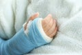Children hand bone broken Royalty Free Stock Photo