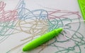 Child`s magnetic drawing board Royalty Free Stock Photo