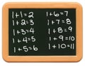 Child's Mini Chalkboard - Math