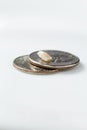 Child's tooth on quarters - 6238