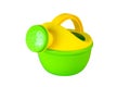 Child`s watering-can on white background. Isolate Royalty Free Stock Photo