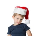 The child sad blue eyes and blond soft hair Royalty Free Stock Photo