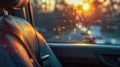 Child Safety Seat Belt in Vehicle. Generative ai