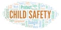 Child Safety word cloud.