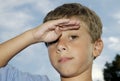 Child Salute Royalty Free Stock Photo