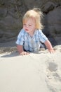 Child sand dune Royalty Free Stock Photo