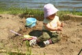 Child in sandbox