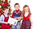 Child with Santa letter. Royalty Free Stock Photo