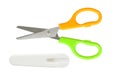 Child Scissors with Safety Sheath isolated on white background Royalty Free Stock Photo