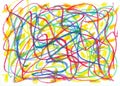Child scribble Royalty Free Stock Photo