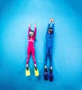 Child scuba divers Royalty Free Stock Photo