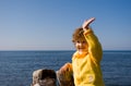 Child and sea Royalty Free Stock Photo