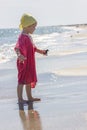 Child at the sea side Royalty Free Stock Photo