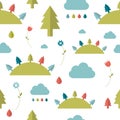 Child seamless pattern.