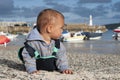 Child at seaside Royalty Free Stock Photo