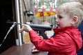 Child shooting air pistol