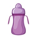 child sippy cup cartoon vector illustration Royalty Free Stock Photo