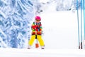 Child on ski lift Royalty Free Stock Photo