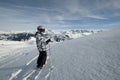 Child skiing, french Alps Royalty Free Stock Photo