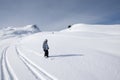 Child skiing, french Alps Royalty Free Stock Photo