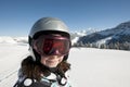 Child skiing, french Alps Royalty Free Stock Photo