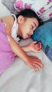 child sleeing on daytime Royalty Free Stock Photo