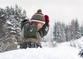 Child in snow