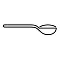 Child spoon cough syrup icon, outline style