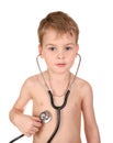 Child with stethoscope