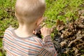 Child striking a match Royalty Free Stock Photo