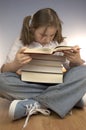 Child studying Royalty Free Stock Photo