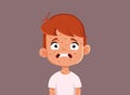 Child Suffering from Measles Vector Cartoon Illustration