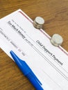 Child Support Payment Check Royalty Free Stock Photo