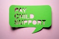 Child Support Payment Order After Divorce Royalty Free Stock Photo