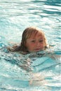 child swimming