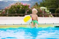 Child in swimming pool on summer vacation Royalty Free Stock Photo