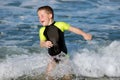 Child Swimming in the sea Royalty Free Stock Photo