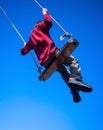 Child swinging on swing Royalty Free Stock Photo