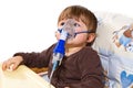 Child taking respiratory Royalty Free Stock Photo