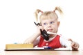 Child talking by phone