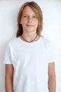 Child teenager boy. Portrait of a young man. Royalty Free Stock Photo