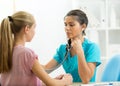 Child Teenager Patient Visiting Doctor`s Office Royalty Free Stock Photo