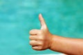 Child thumb up Royalty Free Stock Photo