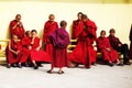 Child tibetan lamas gathered together