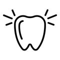 Child tooth health icon outline vector. Baby care Royalty Free Stock Photo